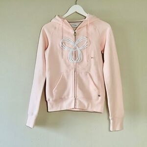 Aritzia Pacific Sweatfleece Zip Up Hoodie Light Pink Pastel